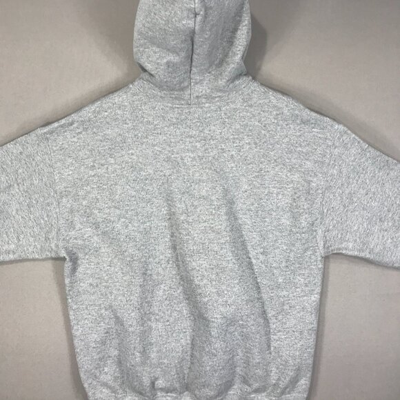 Gildan Aldi Hoodie Adults Large Gray Logo Pullover Sweatshirt Pocket Heavy Blend - Picture 9 of 12